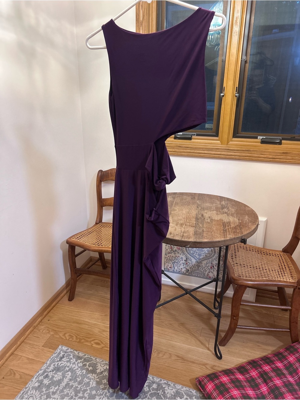 Missy Empire Asymmetric Ruffle Maxi Dress - Deep Purple